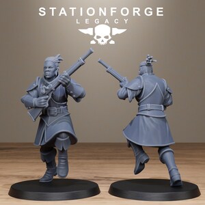 Legacy Thorncrest Hunters Sisters | Station Forge 16k Resin Miniatures | 28mm 32mm Tabletop Wargaming | Unpainted image 5