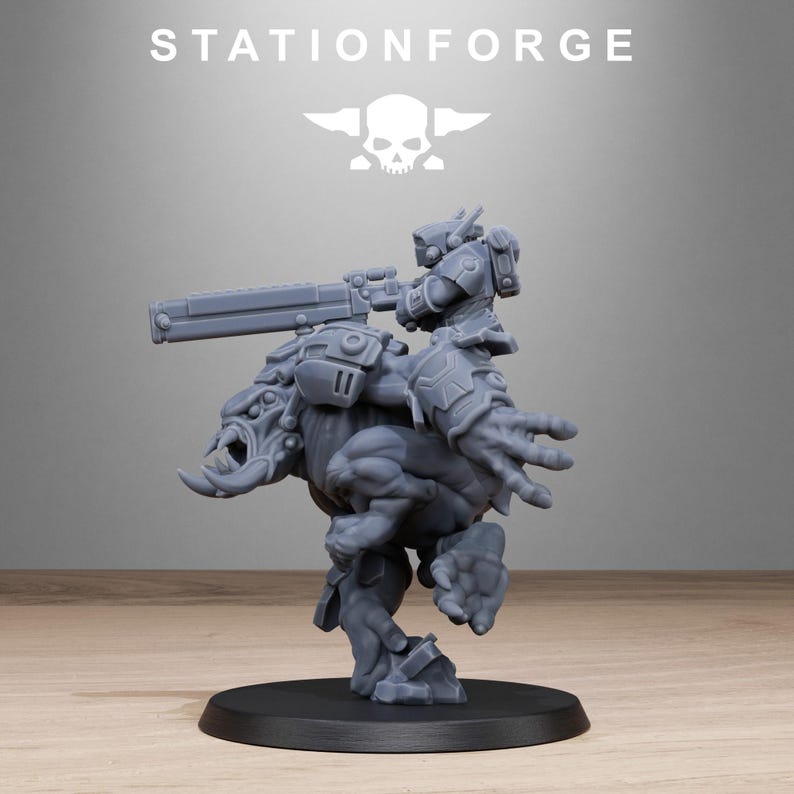 Tarion Beasts | Station Forge 16k Resin Miniatures | 28mm 32mm Tabletop Wargaming | Unpainted image 4