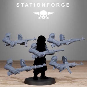 Grimguard German Weapons Pack | Station Forge 16k Resin Miniatures | 28mm 32mm Tabletop Wargaming | Unpainted image 9