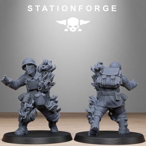 Freeguard Fallen | Station Forge 16k Resin Miniatures | 28mm 32mm Tabletop Wargaming | Unpainted image 6