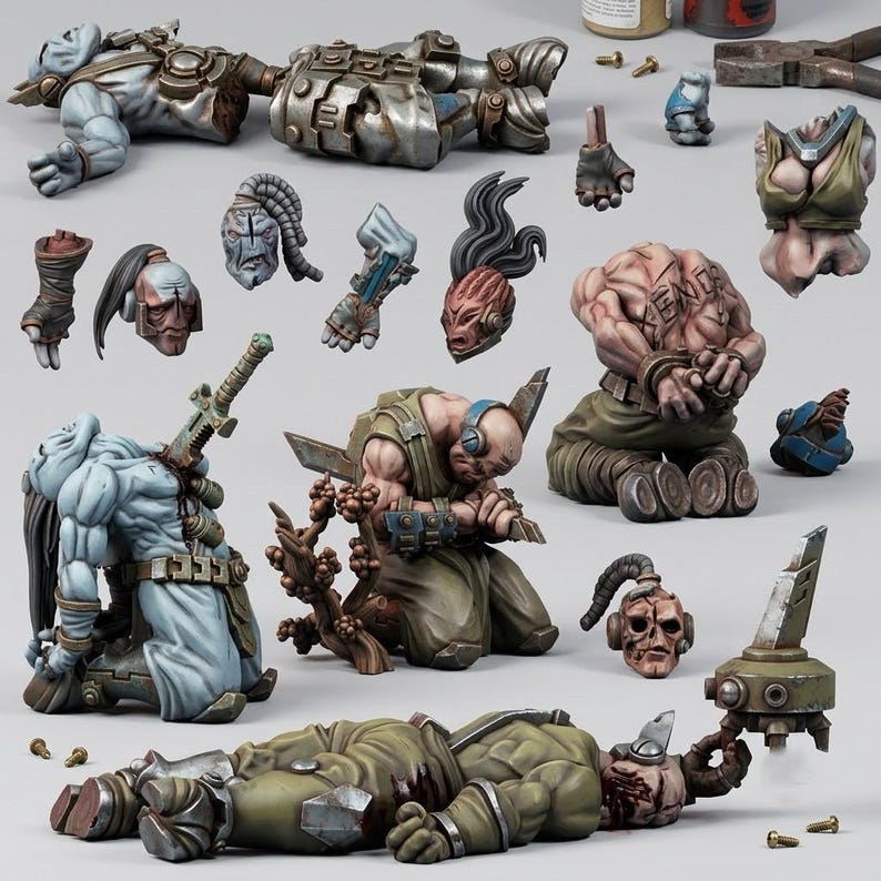Coalition Casualties | 16k Resin Miniatures | 28mm 32mm Tabletop Wargaming | Unpainted image 1