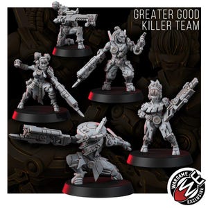 Coalition Special Killer Team | 16k Resin Miniatures | 28mm 32mm Tabletop Wargaming | Unpainted image 2