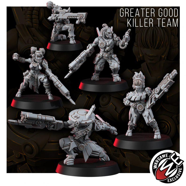 Coalition Special Killer Team | 16k Resin Miniatures | 28mm 32mm Tabletop Wargaming | Unpainted image 2