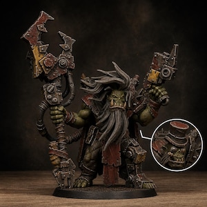 Orks Orkaz Madman | Station Forge 16k Resin Miniatures | 28mm 32mm Tabletop Wargaming | Unpainted image 1