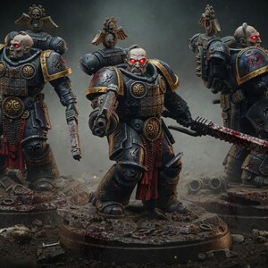 Space Knights Nomad | 16k Resin Miniatures | 28mm 32mm Tabletop Wargaming | Unpainted image 1