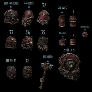 Primal Hounds - Bear Company - żywica 16k - GreyTide Studio - Wilki / Kosmiczni Wojownicy / Bitz / Gry planszowe / Gry wojenne / Grimdark zdjęcie 1
