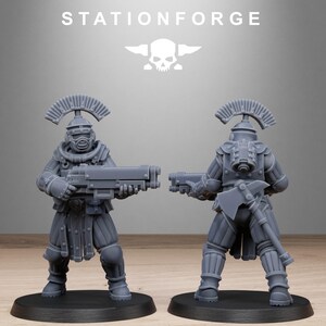 Naves espaciales Grimcorp / Station Forge 16k Miniaturas de resina / 28 mm 32 mm Juegos de guerra de mesa / Sin pintar imagen 9