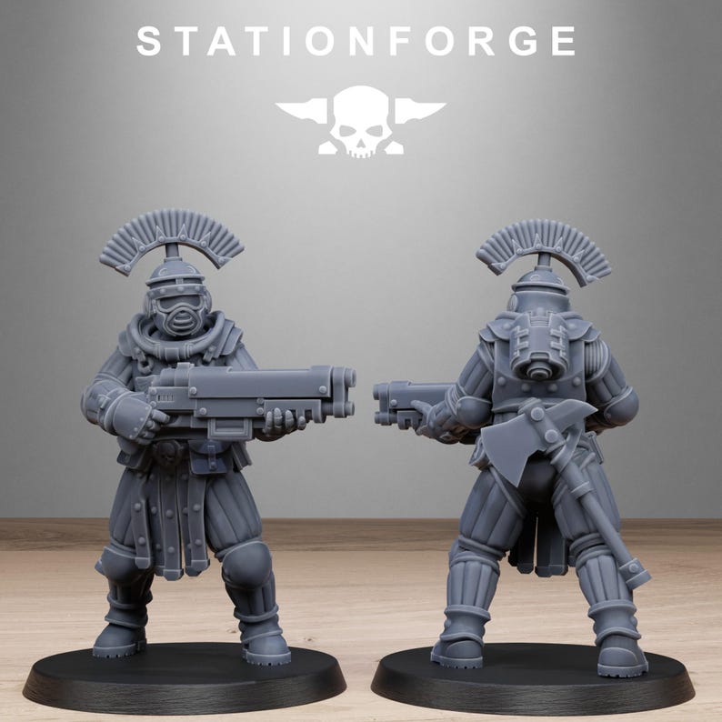 Naves espaciales Grimcorp / Station Forge 16k Miniaturas de resina / 28 mm 32 mm Juegos de guerra de mesa / Sin pintar imagen 9