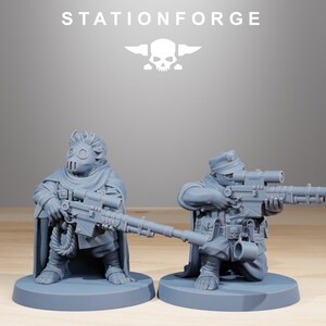GrimGuardSkulldarts | Station Forge 16k Resin Miniatures | 28mm 32mm Tabletop Wargaming | Unpainted image 5