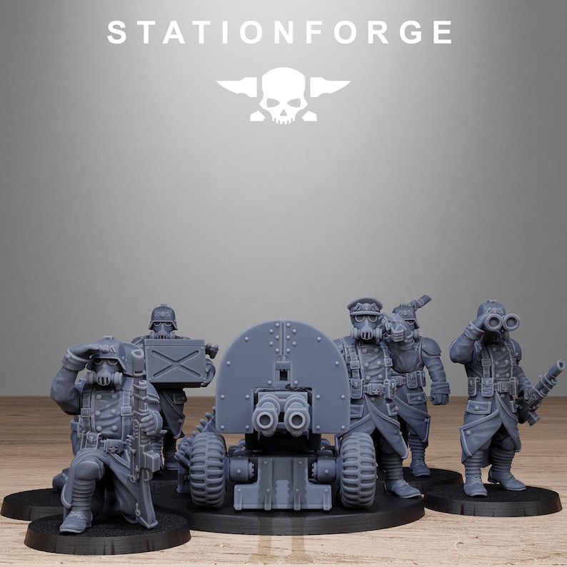 Grimguard Battle Weapons 2 | Station Forge 16k Resin Miniatures | 28mm 32mm Tabletop Wargaming | Unpainted image 3