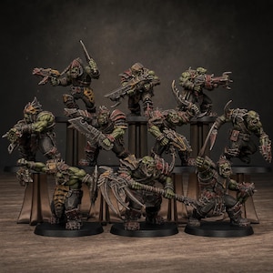 Orks Orkaz Biotech Looters | Station Forge 16k Resin Miniatures | 28mm 32mm Tabletop Wargaming | Unpainted image 1