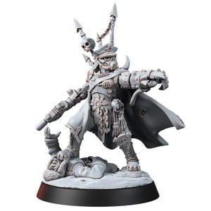 Chaos Renegades Of Pain General | 16k Resin Miniatures | 28mm 32mm Tabletop Wargaming | Unpainted image 10