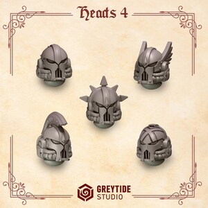 Crimson Lords - Heads #4 - 16k Resin - GreyTide Studio - Blood / Space Warriors / Bitz / Tabletop / Wargaming / Grimdark bild 2