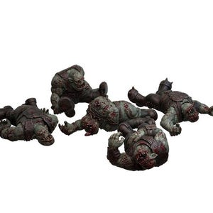 Ork corpses | 16k resin miniatures | 28mm 32mm tabletop wargaming | unpainted image 1