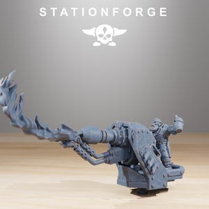 Orks Orkaz Death Mountain | Station Forge 16k Resin-Miniaturen | 28 mm 32 mm Tabletop-Wargaming | Unbemalt Bild 6