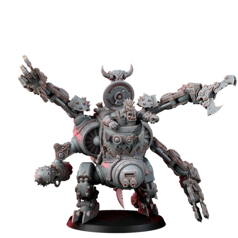 Dreadnought a Jato Ork | Miniaturas de Resina 16k | 28 mm 32 mm para Jogos de Mesa | Sem Pintura imagem 8
