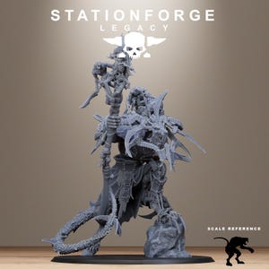 Rotfangkönig | Station Forge 16k Resinminiaturen | 28 mm/32 mm Tabletop-Wargaming | Unbemalt Bild 2