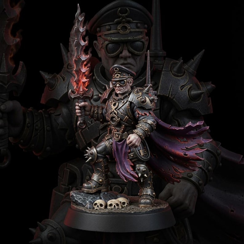 Renegades Of Excess Dominar | 16k Resin Miniatures | 28mm 32mm Tabletop Wargaming | Unpainted image 1