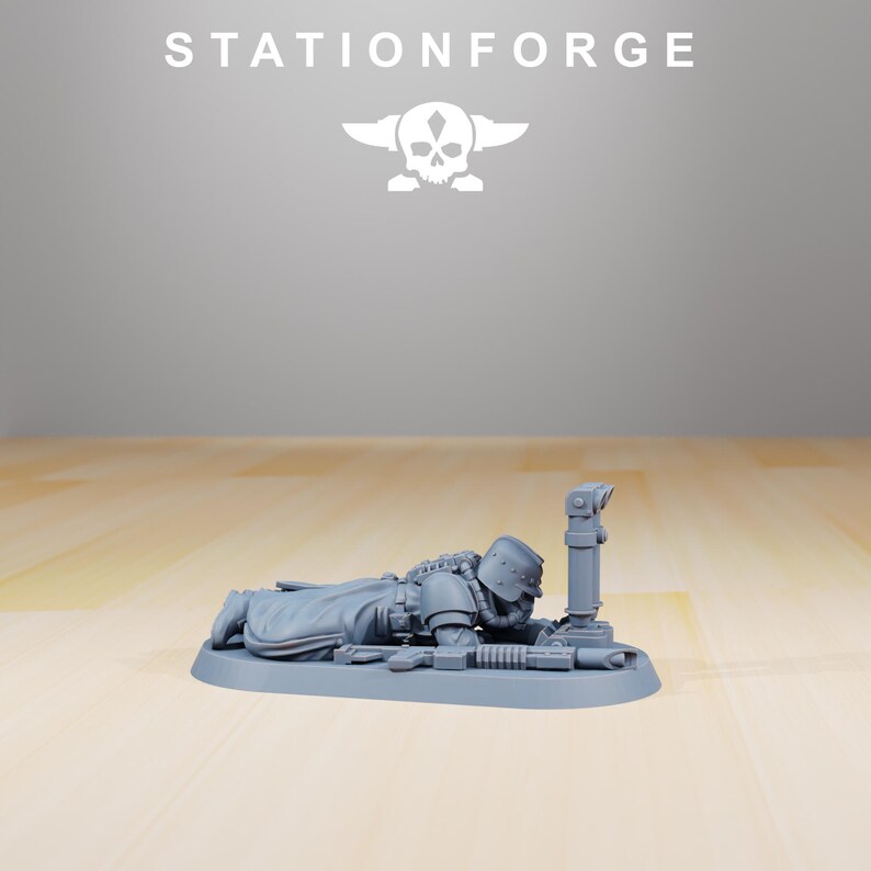 Grimguard Decimators | Miniaturas de resina Station Forge 16k | Jogos de mesa de 28 mm e 32 mm | Sem pintura imagem 4
