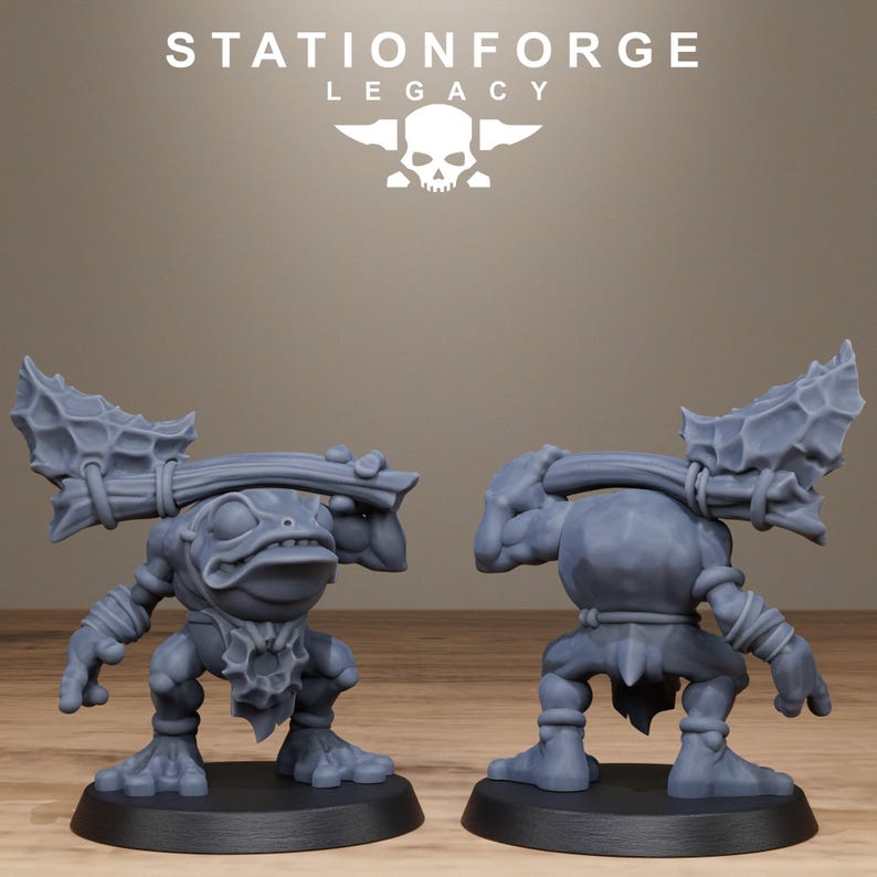 Legacy Bobkin Gobs | Station Forge 16k Resin Miniatures | 28mm 32mm Tabletop Wargaming | Unpainted image 7