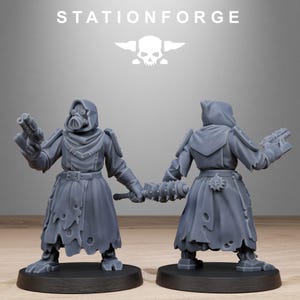 Plünderer-Henker | Station Forge 16k Resin-Miniaturen | 28 mm/32 mm Tabletop-Wargaming | Unbemalt Bild 7