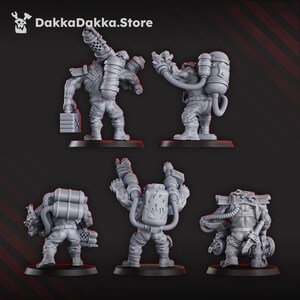 Umiez Burnerz 3D Print Model | 16k Resin Miniatures | 28mm 32mm Tabletop Wargaming | Unpainted image 4
