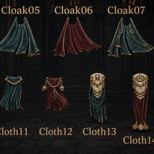 Eternal Pilgrims - Cloaks & loincloths - 16k Resin - GreyTide Studio - Holy Warriors / Bitz / Tabletop / Wargaming / Grimdark image 1