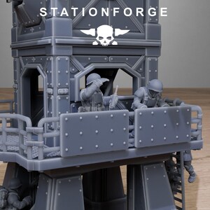 Freeguard Tower Guard | Station Forge 16k Resin Miniatures | 28 mm 32 mm Tabletop Wargaming | Niepomalowane zdjęcie 7