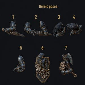 Primal Hounds - Heroic Poses - 16k Resin - GreyTide Studio - Wolves / Space Warriors / Bitz / Tabletop / Wargaming / Grimdark image 1