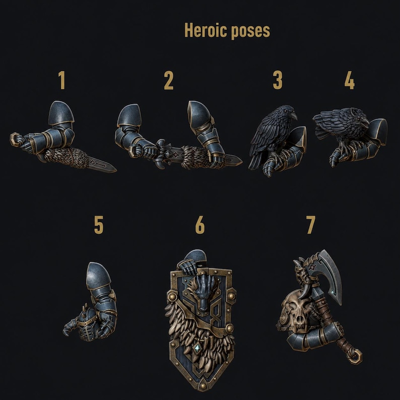 Primal Hounds - Heroic Poses - 16k Resin - GreyTide Studio - Wolves / Space Warriors / Bitz / Tabletop / Wargaming / Grimdark image 1
