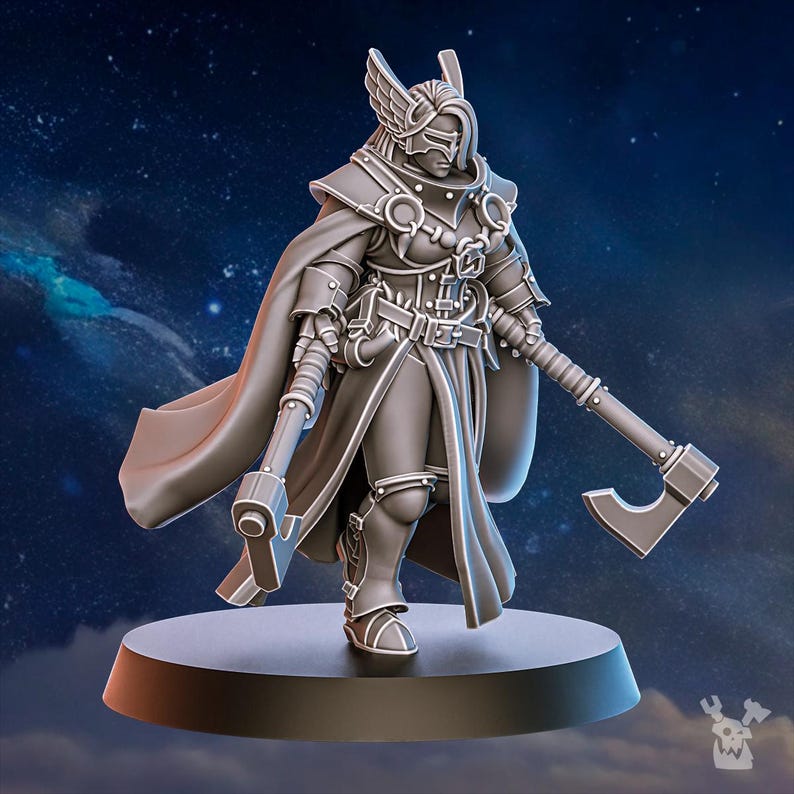 Blackhide Tribe Duelist | 16k Resin Miniatures | 28mm 32mm Tabletop Wargaming | Unpainted image 4