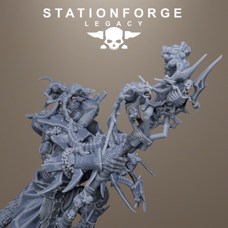 Rotfangkönig | Station Forge 16k Resinminiaturen | 28 mm/32 mm Tabletop-Wargaming | Unbemalt Bild 9