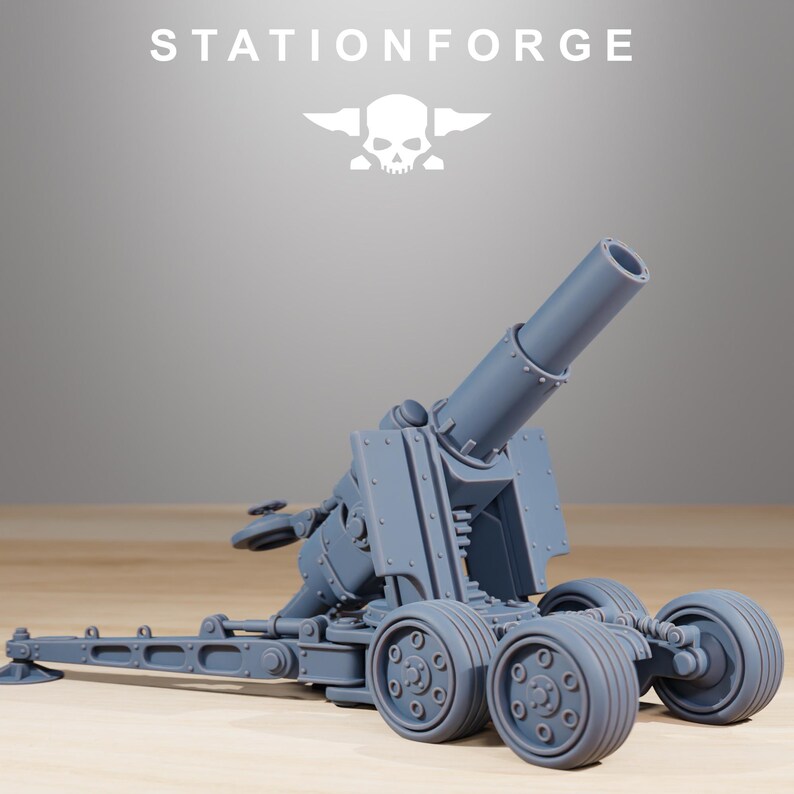 Grimguard Heavy Artillery | Station Forge 16k Resin Miniatures | 28mm 32mm Tabletop Wargaming | Unpainted image 5