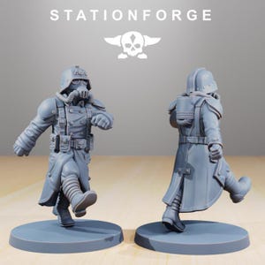 Grimguard Marching Pose | Station Forge 16k Resin Miniatures | 28mm 32mm Tabletop Wargaming | Unpainted image 3