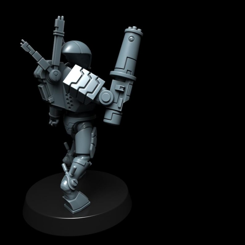 Trajes de sigilo Coalition EX15 / Miniaturas de resina 16k / 28 mm 32 mm para juegos de guerra de mesa / Sin pintar imagen 4