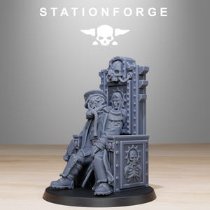 GrimGuard The Fallen Officer / Station Forge Miniature in resina 16k / 28 mm 32 mm Wargaming da tavolo / Non dipinto immagine 4