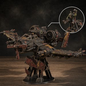 Orks Orkaz Plane | Station Forge 16k Resin Miniatures | 28mm 32mm Tabletop Wargaming | Unpainted image 1