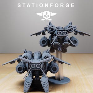 Scavenger Gunshi / Station Forge Miniature in resina 16k / 28 mm 32 mm Wargaming da tavolo / Non dipinte immagine 2