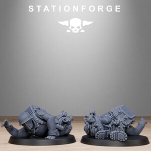 Freeguard Fallen | Station Forge 16k Resin Miniatures | 28mm 32mm Tabletop Wargaming | Unpainted image 3