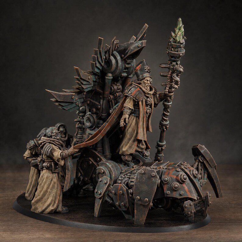 Scavenger Priest | Station Forge 16k Resin Miniatures | 28mm 32mm Tabletop Wargaming | Unpainted image 1