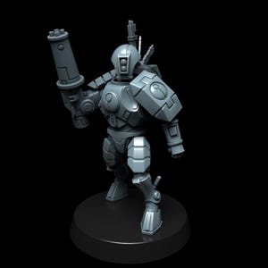 Trajes de sigilo Coalition EX15 / Miniaturas de resina 16k / 28 mm 32 mm para juegos de guerra de mesa / Sin pintar imagen 3
