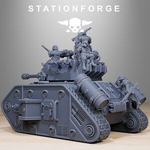 Grimguard Battle Tank 2 | Station Forge 16k Resin Miniatures | 28mm 32mm Tabletop Wargaming | Unpainted image 5