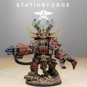 Orchi Orkaz Grand Nutta / Station Forge Miniature in resina 16k / 28 mm 32 mm Wargaming da tavolo / Non dipinte immagine 1