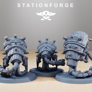 Scavenger Assassinators | Station Forge 16k Resin Miniatures | 28mm 32mm Tabletop Wargaming | Unpainted image 3