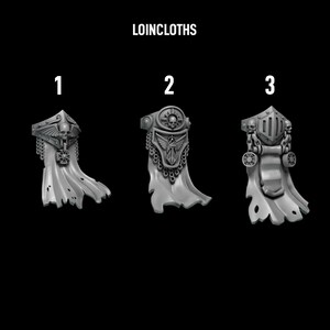 Eternal Pilgrims - Termi pack - Loincloths - 16k Resin - GreyTide Studio - Holy Warriors / Bitz / Tabletop / Wargaming / Grimdark 画像 2