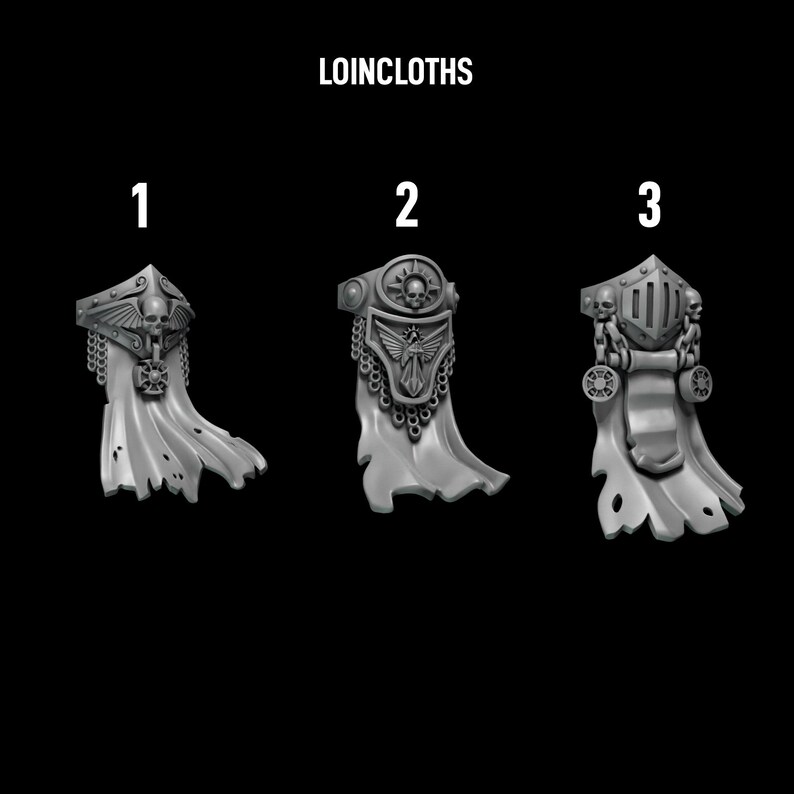 Eternal Pilgrims - Termi pack - Loincloths - 16k Resin - GreyTide Studio - Holy Warriors / Bitz / Tabletop / Wargaming / Grimdark 画像 2