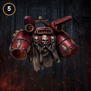 Crimson Lords - Jetpacks #1 - 16k Resin - GreyTide Studio - Blood / Space Warriors / Bitz / Tabletop / Wargaming / Grimdark image 8