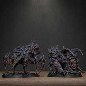 Xenarid Spider Beasts | Station Forge 16k Resin Miniatures | 28mm 32mm Tabletop Wargaming | Unpainted image 1