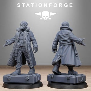 Grimcorp Scrap Operatives | Station Forge 16k Resin Miniatures | 28mm 32mm Tabletop Wargaming | Unpainted image 7
