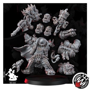 Ork King Freddy Moonqury | 16k Resin Miniatures | 28mm 32mm Tabletop Wargaming | Unpainted image 4